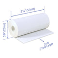 Thermal Paper 2 1/4 x 24 ft x 22mm CORELESS BPA Free fits Pidion BIP-1500 and Poynt 200 rolls