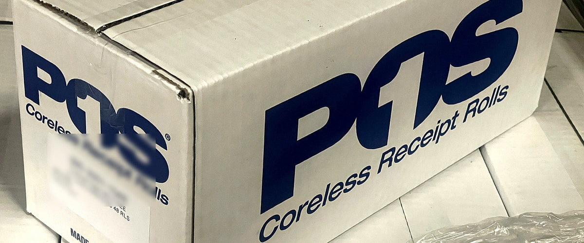POS1 Coreless Receipt Rolls case